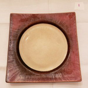 Mikasa Solstice Ruby Red Stoneware Salad Plate Very Good Preowned 1
